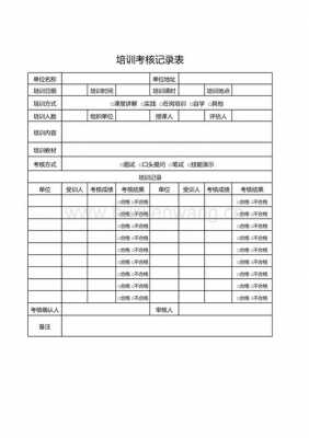 设备培训考核记录表-第3张图片-马瑞范文网