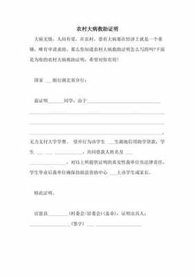 村快速救助模板_村委会救助证明怎么写-第1张图片-马瑞范文网