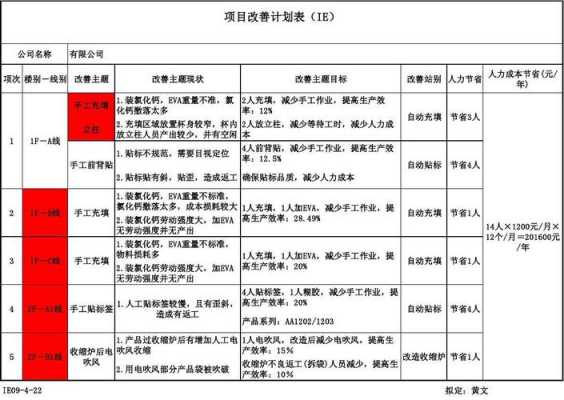 项目改善报告ppt模板,项目改善计划表 -第1张图片-马瑞范文网