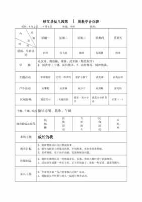 一周教学计划模板-第2张图片-马瑞范文网