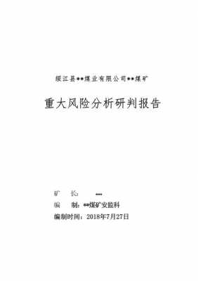 煤矿风险评估模板（煤矿风险评估模板范本）-第1张图片-马瑞范文网