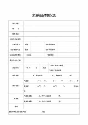 加油站员工档案表模板,加油站员工状况怎么写 -第1张图片-马瑞范文网