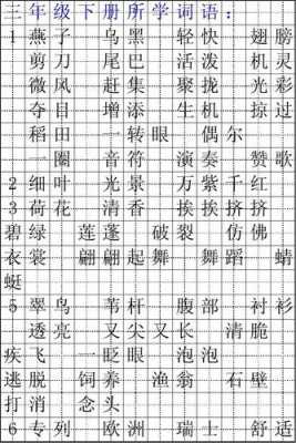 田字格词语卡片模板_田字格词语图片-第3张图片-马瑞范文网