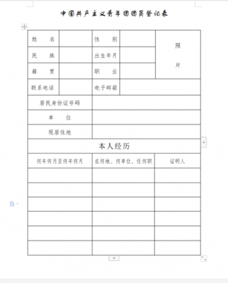  新团员考察登记表模板「新团员考察登记表模板下载」-第1张图片-马瑞范文网