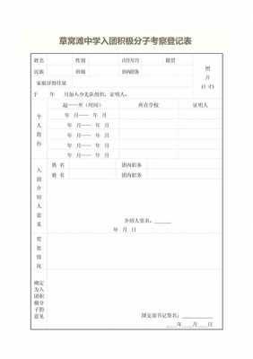  新团员考察登记表模板「新团员考察登记表模板下载」-第2张图片-马瑞范文网