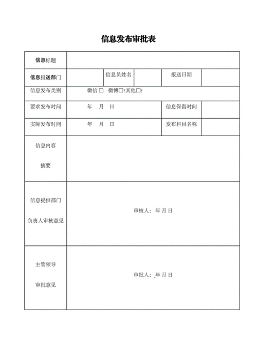 简报发布审批表模板,简报发布审批表模板怎么写 -第2张图片-马瑞范文网