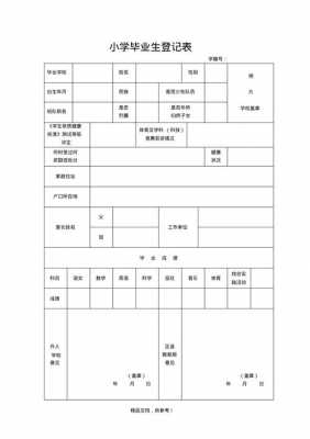 小学生毕业登记表模板下载（小学毕业登记表怎么写）-第2张图片-马瑞范文网