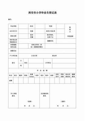 小学生毕业登记表模板下载（小学毕业登记表怎么写）-第3张图片-马瑞范文网