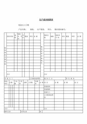  生产成本核算表格模板「生产成本核算内容」-第2张图片-马瑞范文网