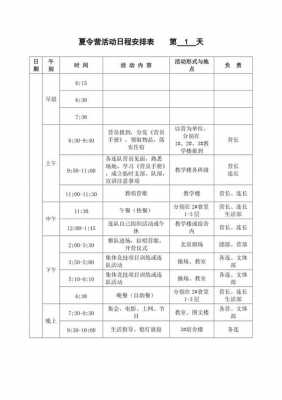 活动计划安排表模板,活动计划及安排 -第1张图片-马瑞范文网