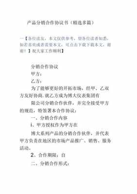 分销政策方案模板_分销政策设计怎么写-第1张图片-马瑞范文网