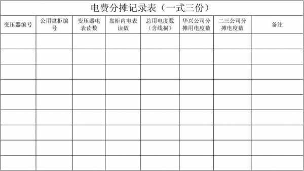 商场电费分摊方式-商场电费单模板-第1张图片-马瑞范文网