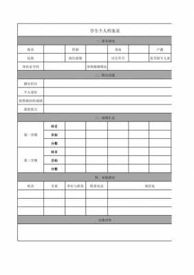 个人档案模板电子版 个人信息档案模板-第3张图片-马瑞范文网