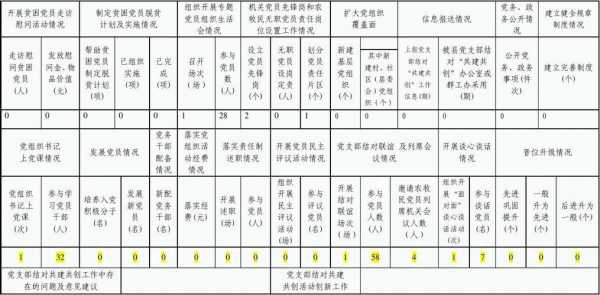 党支部工作月报模板（党支部工作月报模板图片）-第3张图片-马瑞范文网