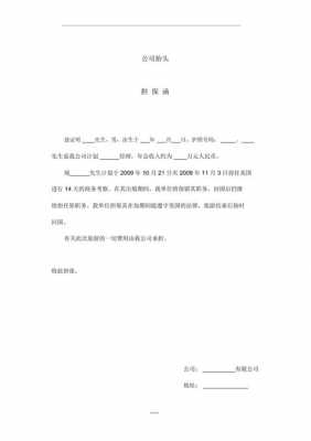  办理签证的担保信模板「申请签证证件的证明担保函件」-第2张图片-马瑞范文网