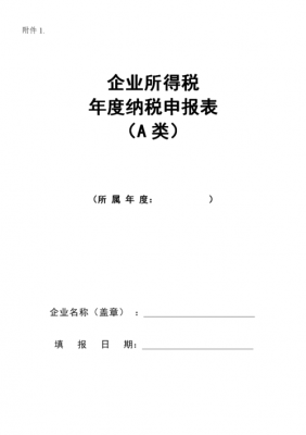 纳税报表封皮模板（纳税表封面）-第1张图片-马瑞范文网