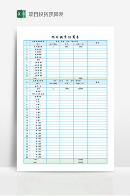 项目投资预算方案-投资的预算方案模板-第3张图片-马瑞范文网