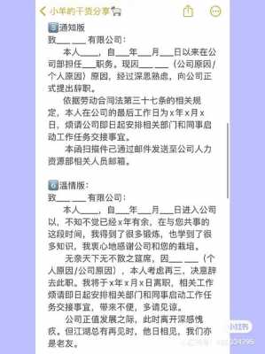 离职短信通知模板（提离职短信内容）-第3张图片-马瑞范文网