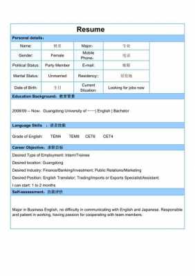 英文简历中计算机技能怎么写 计算机专业英文简历模板-第2张图片-马瑞范文网