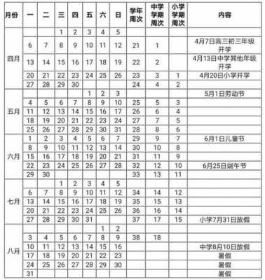 学校假期模板（学校假期日历2020日历表）-第3张图片-马瑞范文网