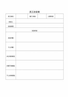 新员工月度访谈模板,新员工访谈记录表怎么写 -第1张图片-马瑞范文网