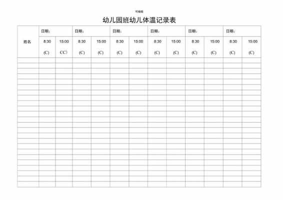 宝宝体温记录表-宝宝体温登记表模板-第3张图片-马瑞范文网