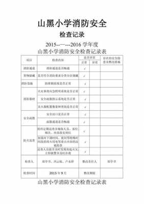 消防检查计划表模板,消防检查记录表模板 -第2张图片-马瑞范文网