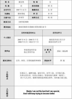 南华大学个人简历模板-第3张图片-马瑞范文网