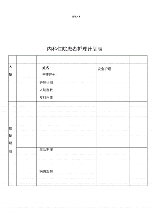 护理措施表格模板（护理措施总结）-第2张图片-马瑞范文网