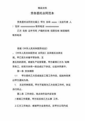 委托个人劳务协议模板（劳务委托协议书）-第2张图片-马瑞范文网