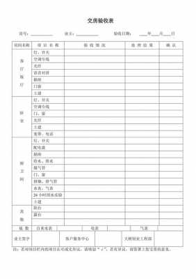  物业房屋验收表模板「物业房屋验收表模板图」-第2张图片-马瑞范文网