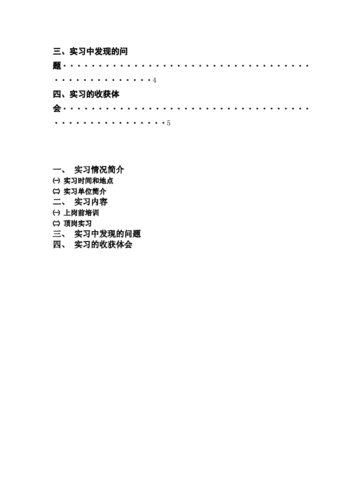 实训报告目录模板_实训报告目录模板范文-第3张图片-马瑞范文网