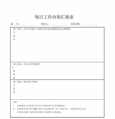 每天工作内容汇报模板,每天工作汇报怎么写? -第3张图片-马瑞范文网