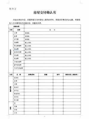 写字楼交房确认表模板,交房文件内容确认书 -第2张图片-马瑞范文网