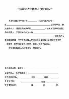 投标法定代表人授权书模板_投标法定代表人授权书模板怎么写-第2张图片-马瑞范文网