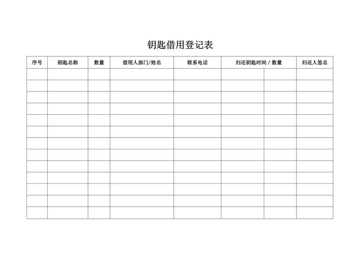 钥匙借用说明 钥匙借用单模板-第1张图片-马瑞范文网