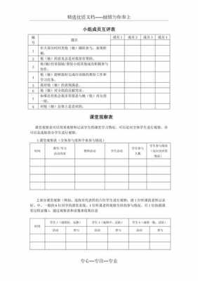 小组成员评价模板（小组成员评议）-第2张图片-马瑞范文网