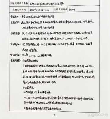 实验室实训报告万能模板,实验室实训报告怎么写 -第2张图片-马瑞范文网