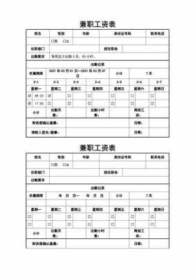 兼职员工发工资模板-第3张图片-马瑞范文网