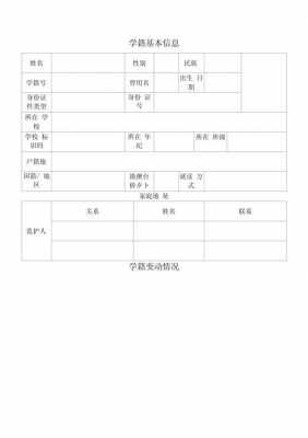 小学学籍怎么填写模板图片 小学学籍怎么填写模板-第3张图片-马瑞范文网