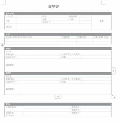 日语空白简历模板_日语简历制作-第2张图片-马瑞范文网