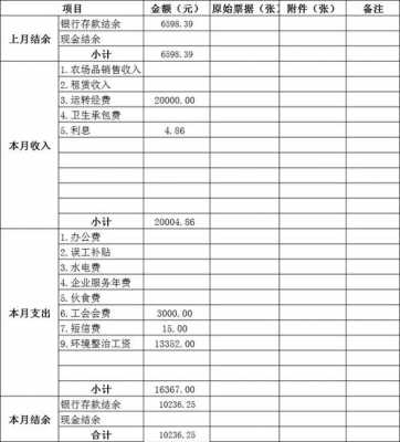 公司收支情况表-第1张图片-马瑞范文网