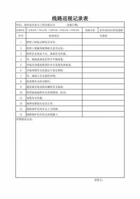 光缆线路巡检模板_光缆巡检记录表-第2张图片-马瑞范文网