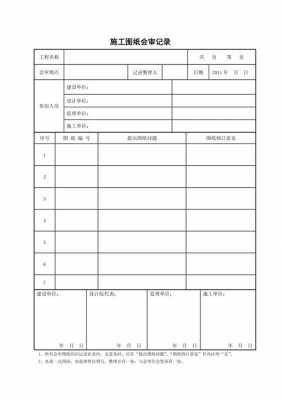 施工图纸会审的内容-施工图纸会审模板-第2张图片-马瑞范文网