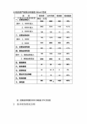 企业财务现状模板,企业财务状况分析范文 -第3张图片-马瑞范文网