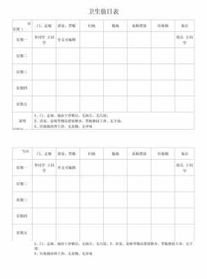  学校卫生值周表模板「校园卫生值周承担任务」-第1张图片-马瑞范文网