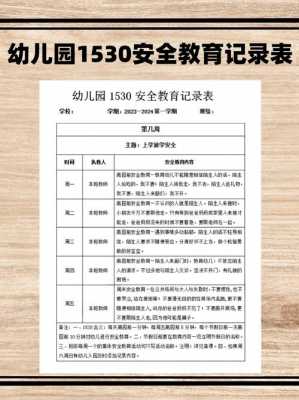 安全教育记录表20篇 模板安全教育记录-第2张图片-马瑞范文网