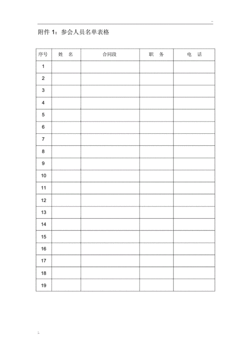  人员名单表格模板「人员名单表格模板只需一列」-第2张图片-马瑞范文网