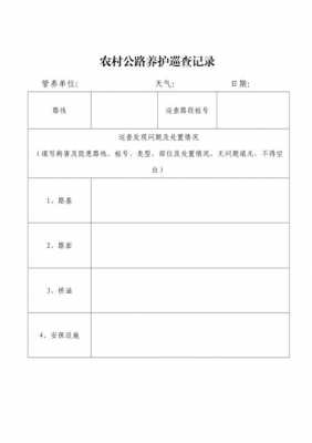 村级公路巡查记录模板_农村公路巡查日志怎么写-第3张图片-马瑞范文网