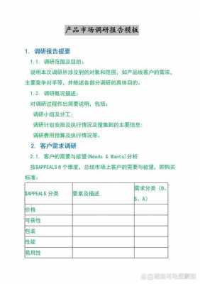 行业市场报告模板,行业市场报告模板怎么写 -第3张图片-马瑞范文网